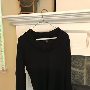 Long sleeve black sweater top